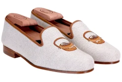 Stubbs & Wootton Slipper<Basket Linen Slipper (Men)