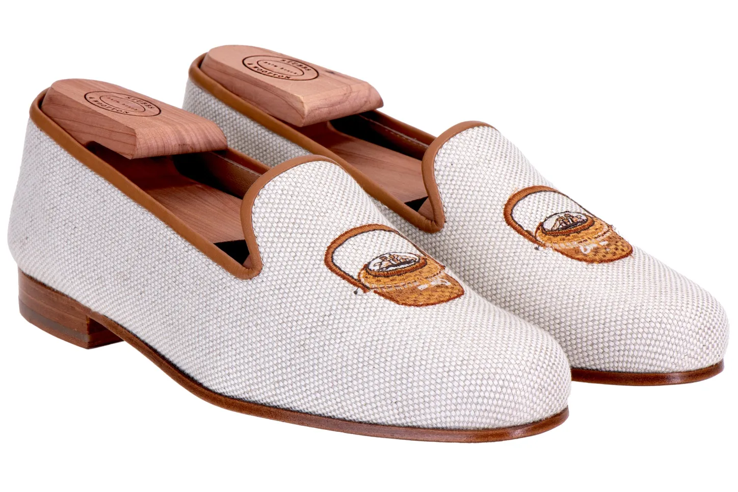 Stubbs & Wootton Slipper<Basket Linen Slipper (Men)