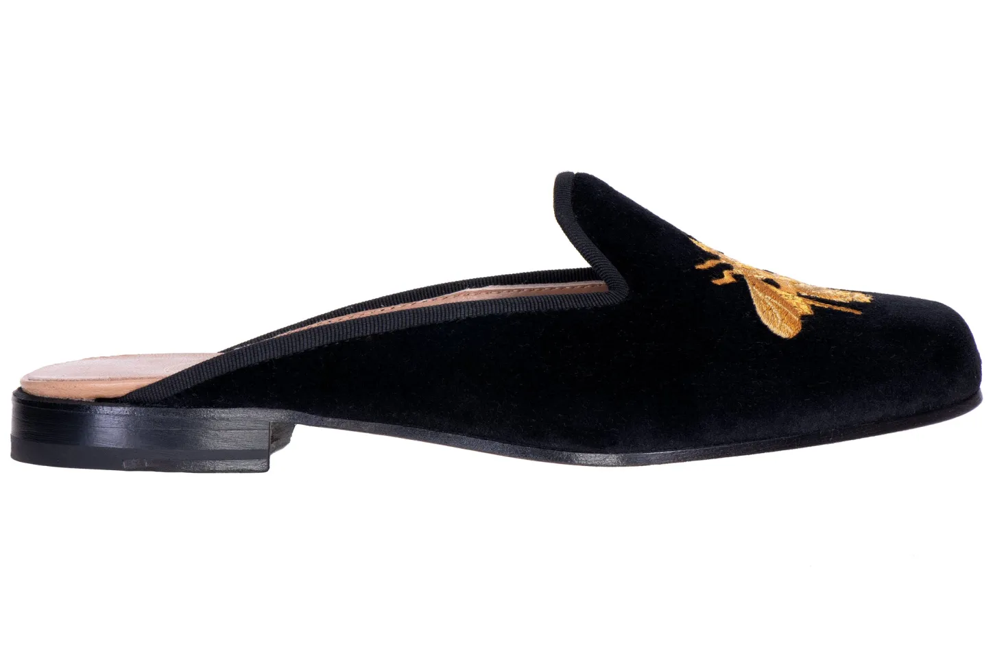 Women Stubbs & Wootton Mule<Bee Noir Velvet Mule (Women)