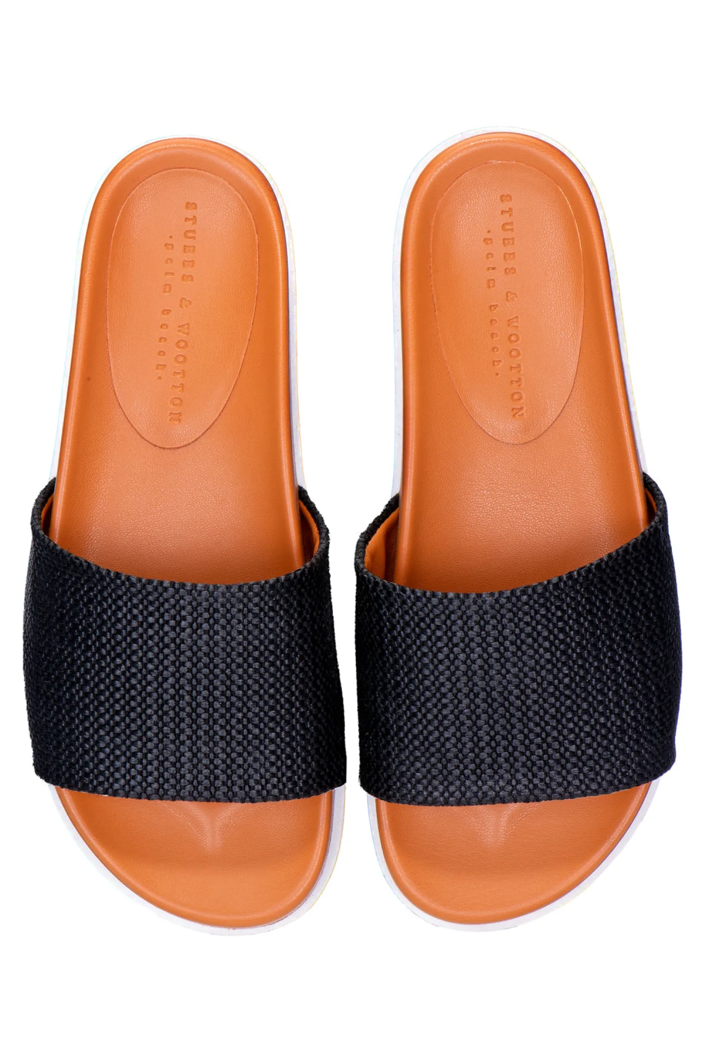 Women Stubbs & Wootton Slide<Raffia Slip (Women)