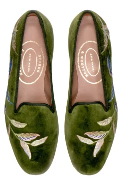 Women Stubbs & Wootton Slipper<Broadleaf Sage (Women)