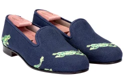 Women Stubbs & Wootton Slipper<Calabasas Linen Slipper (Women)