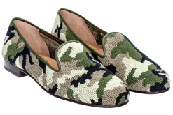 Women Stubbs & Wootton Slipper<Camo Needlepoint Slipper (Women)
