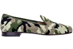 Women Stubbs & Wootton Slipper<Camo Needlepoint Slipper (Women)