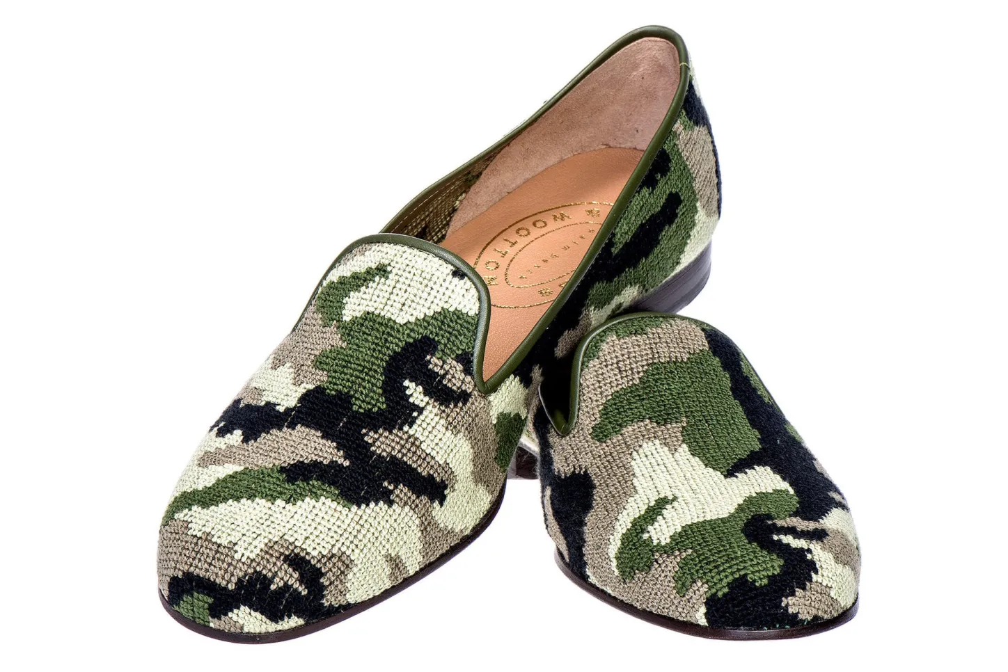 Women Stubbs & Wootton Slipper<Camo Needlepoint Slipper (Women)