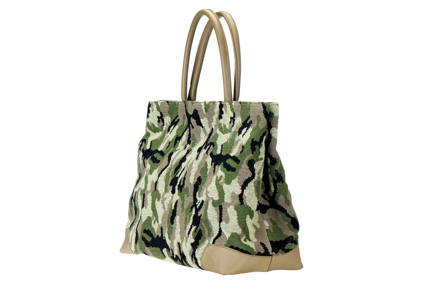 Stubbs & Wootton Totes<Green Needlepoint Tote