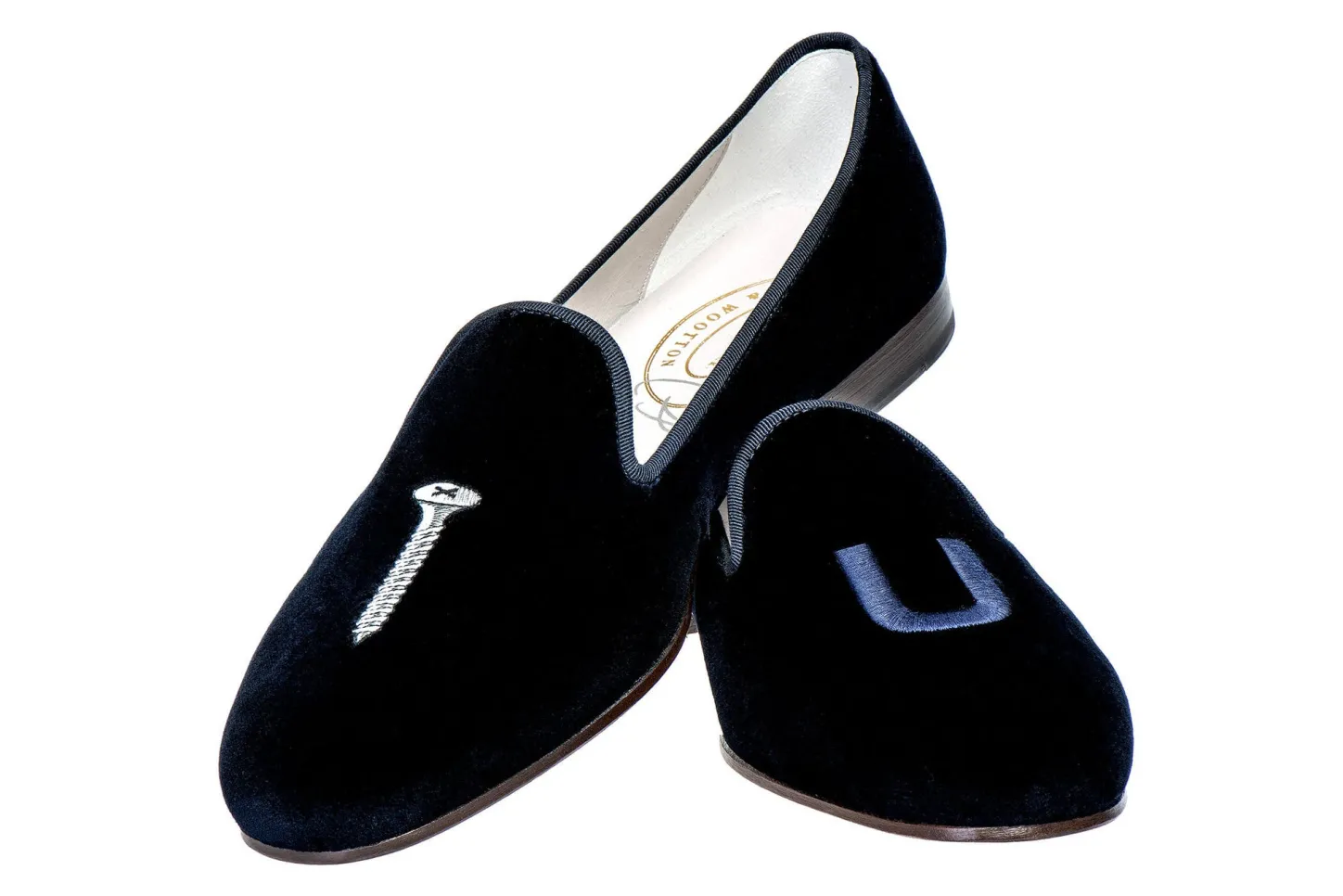 Women Stubbs & Wootton Slipper<College Private Stock (Women)