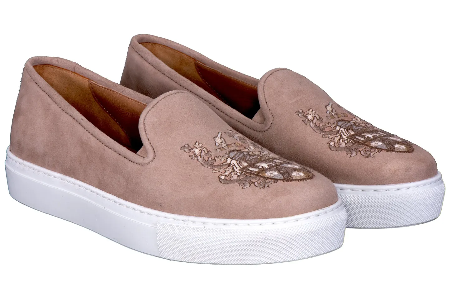 Women Stubbs & Wootton Sneaker<Crest Taupe Suede Sneaker (Women)