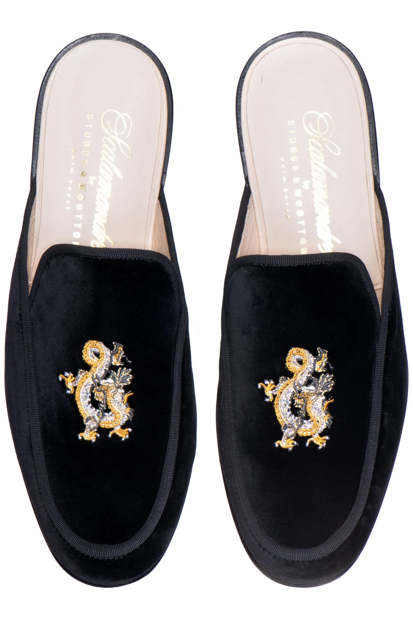 Stubbs & Wootton Mule<Dragon Noir (Men)