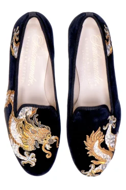 Women Stubbs & Wootton Slipper<Emperor Noir (Women)