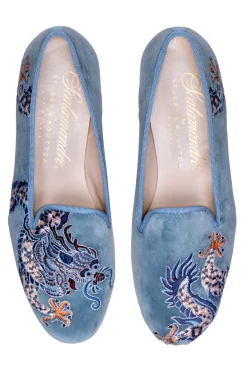 Women Stubbs & Wootton Slipper<Emperor Sky (Women)