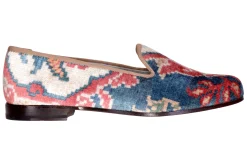 Women Stubbs & Wootton Slipper<Floriana Navy (Women)