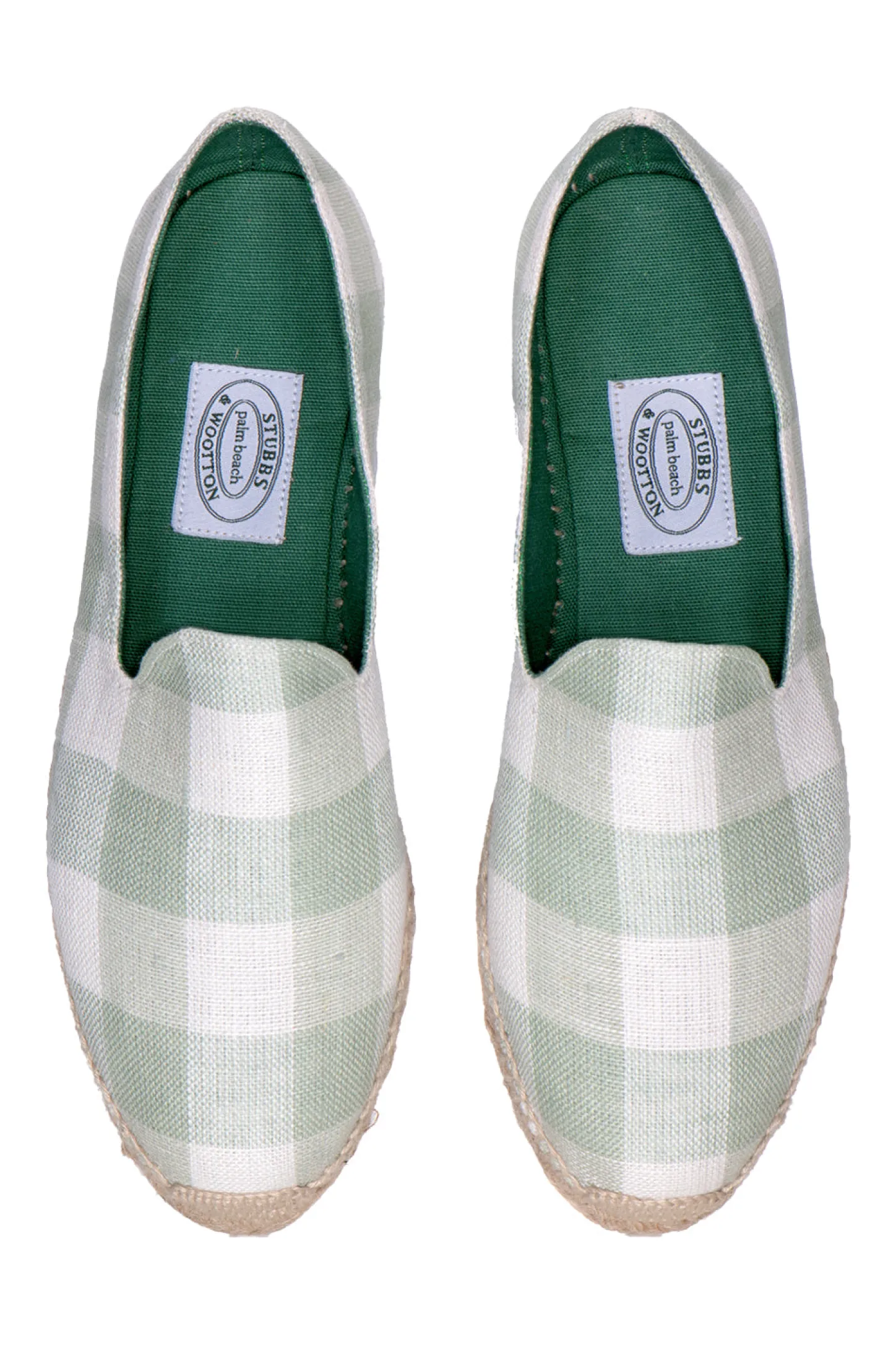 Women Stubbs & Wootton Espadrille<Gingham Willow (Women)