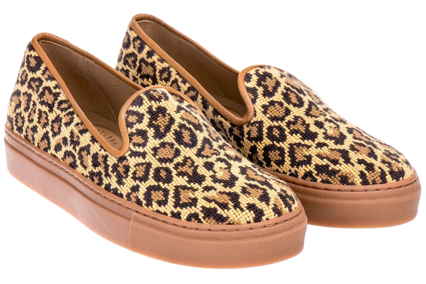 Women Stubbs & Wootton Sneaker<Jane Leopard Needlepoint Sneaker (Women)