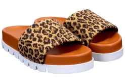 Women Stubbs & Wootton Slide<Jane Leopard Needlepoint Slip (Women)