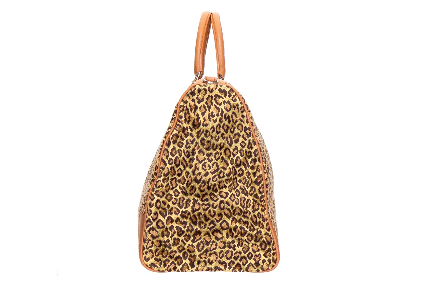 Stubbs & Wootton Weekenders<Jane Leopard Needlepoint Weekender