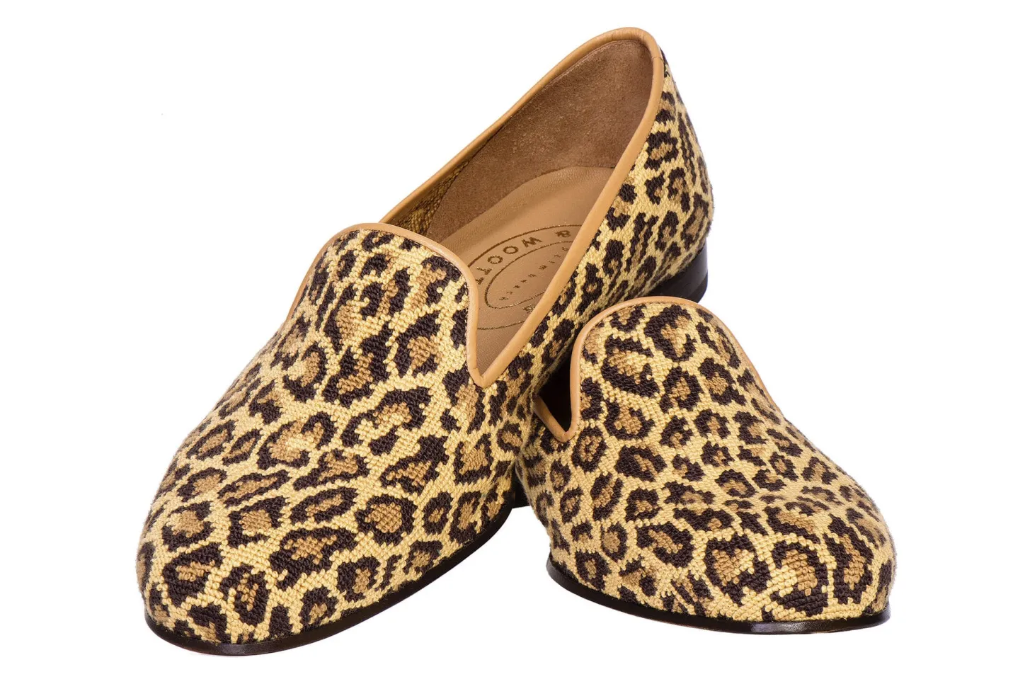 Women Stubbs & Wootton Slipper<Jane Leopard Needlepoint Slipper (Women)