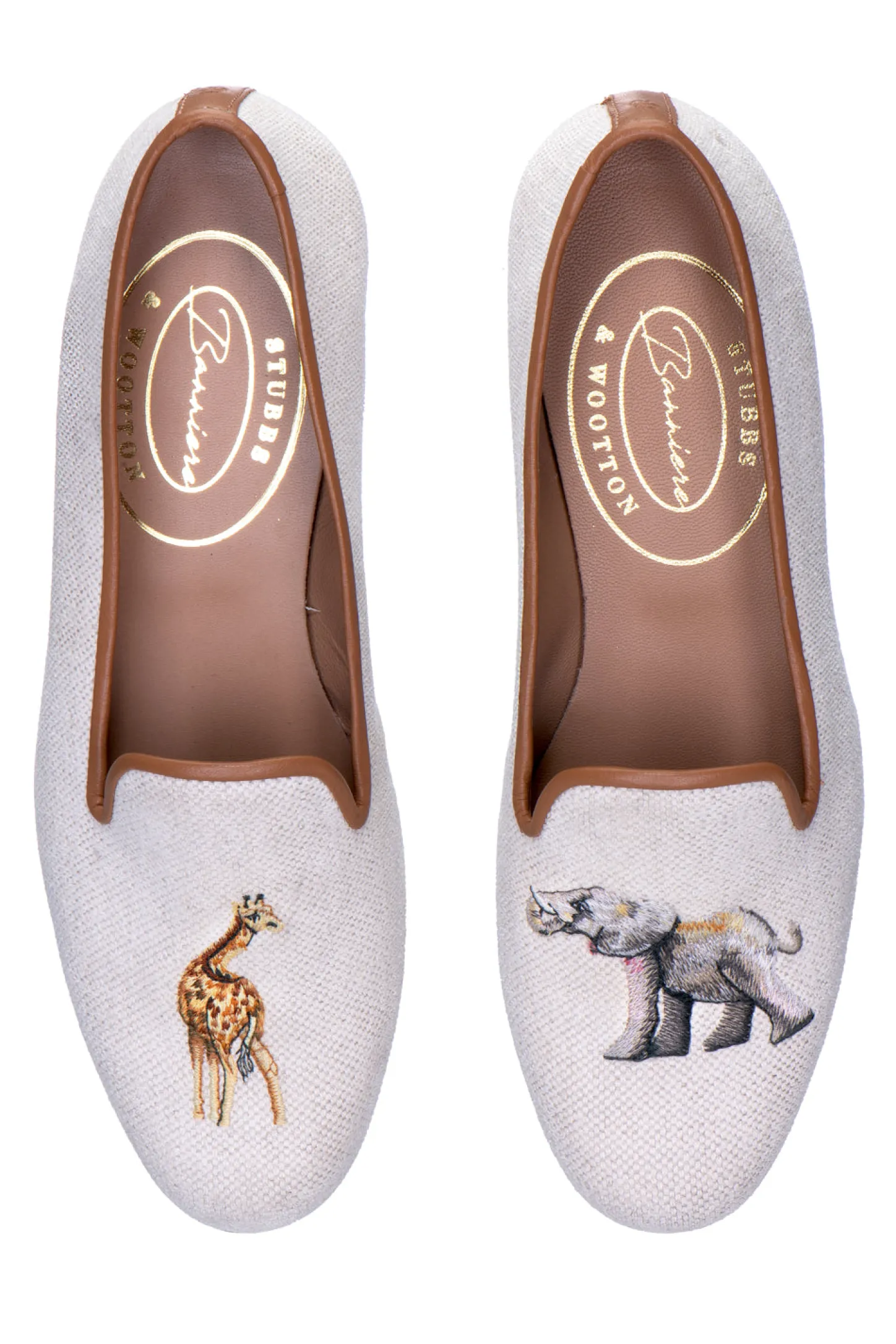 Stubbs & Wootton Slipper<Jungle Linen Slipper (Men)