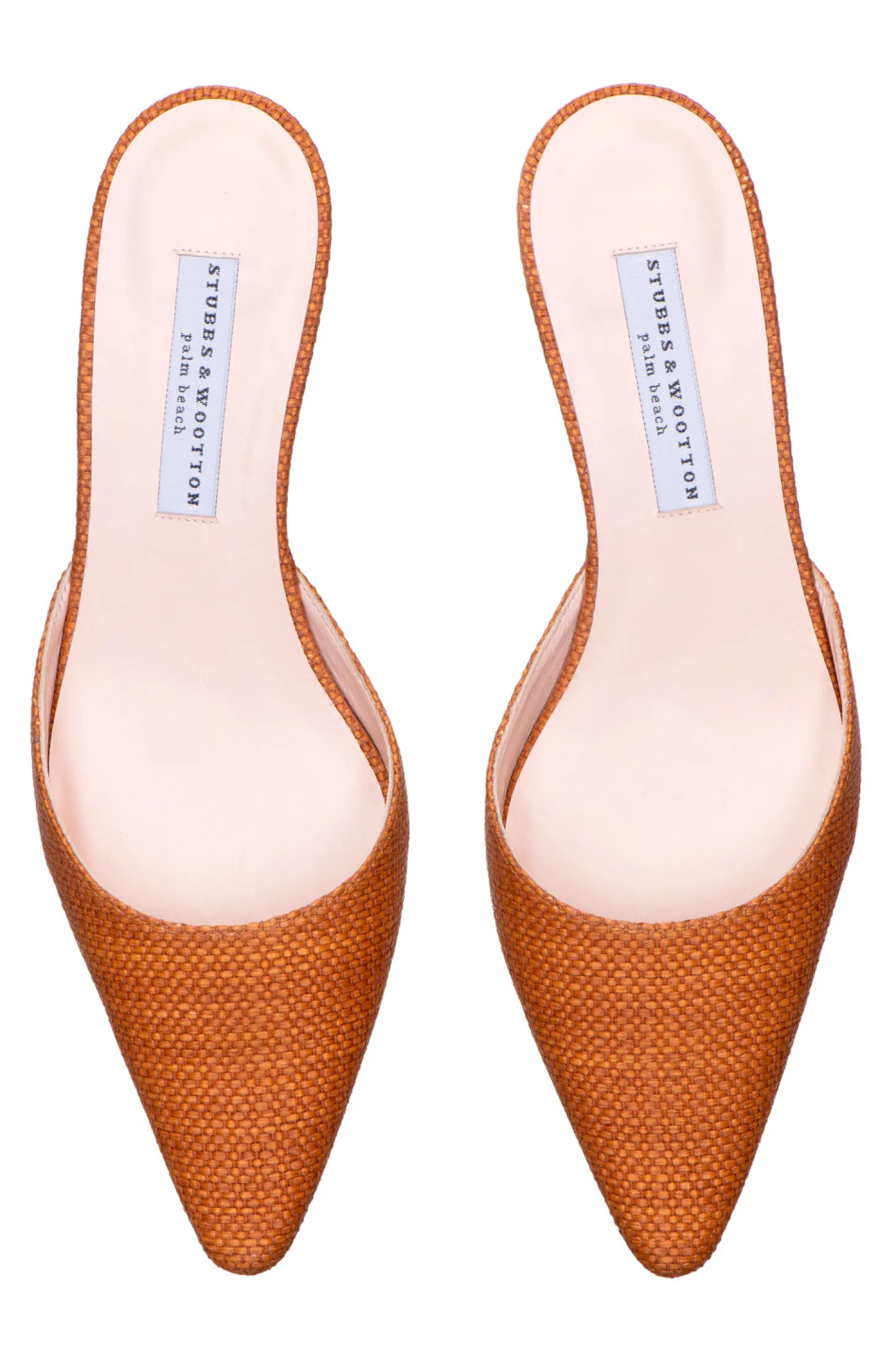 Women Stubbs & Wootton Heel<Luggage Raffia Greta