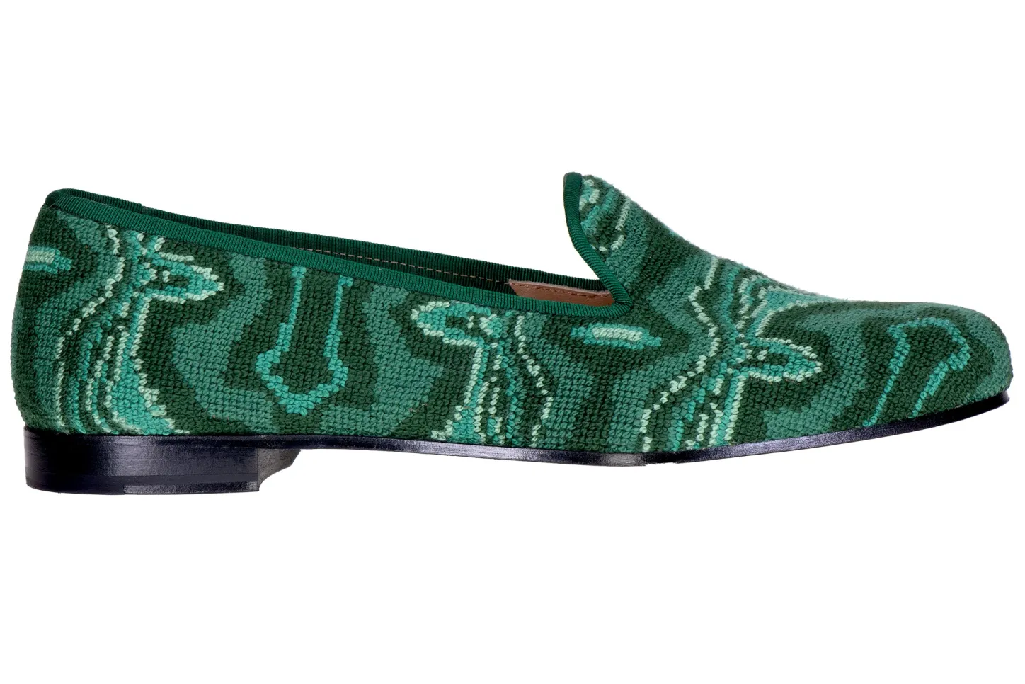 Stubbs & Wootton Slipper<Malachite Needlepoint Slipper (Men)
