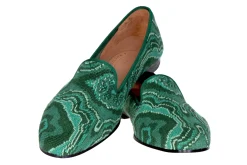 Stubbs & Wootton Slipper<Malachite Needlepoint Slipper (Men)