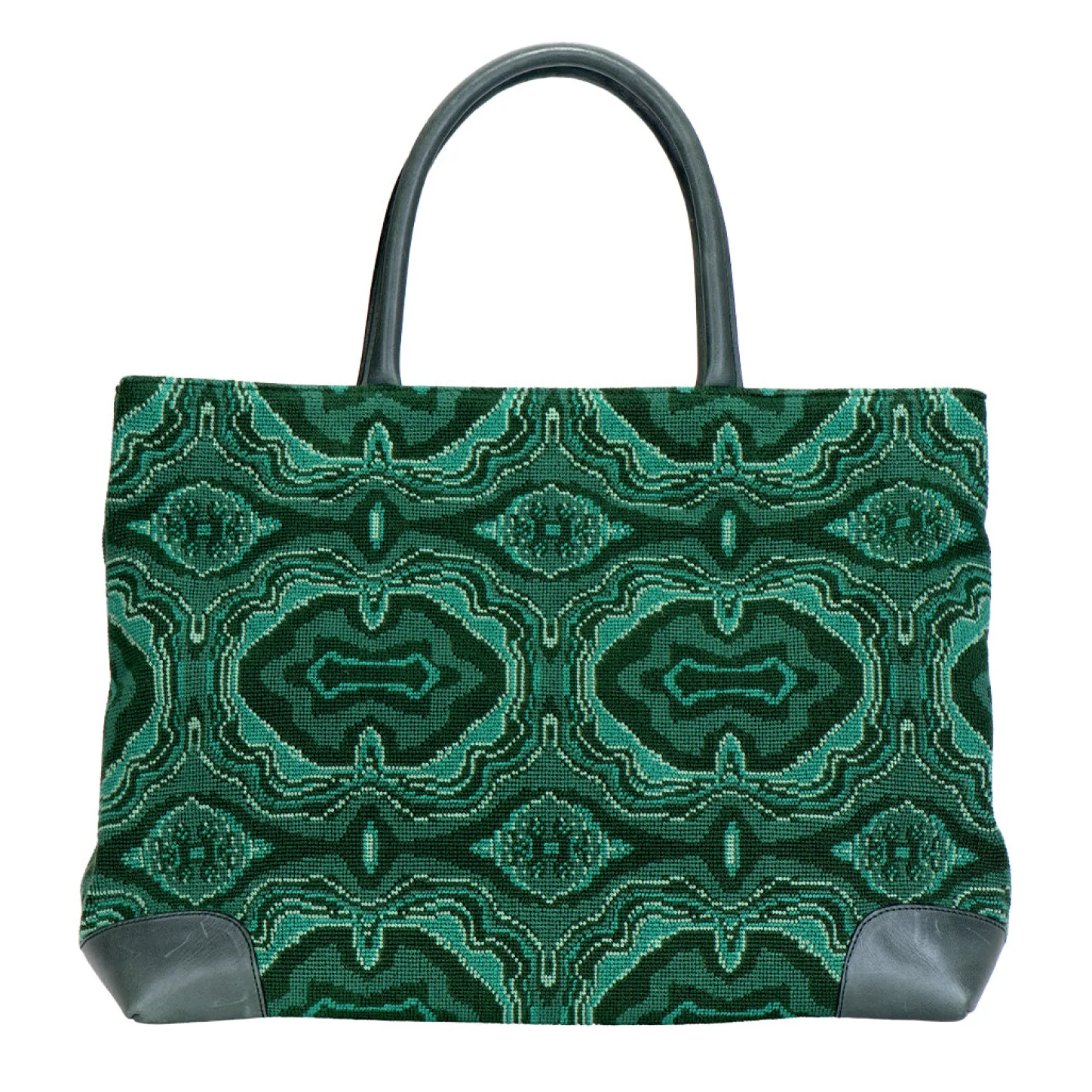 Stubbs & Wootton Totes<Malachite Needlepoint Tote