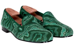 Women Stubbs & Wootton Slipper<Malachite (Women)