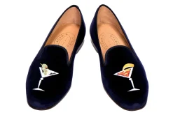 Stubbs & Wootton Slipper<Martini Velvet Slipper (Men)