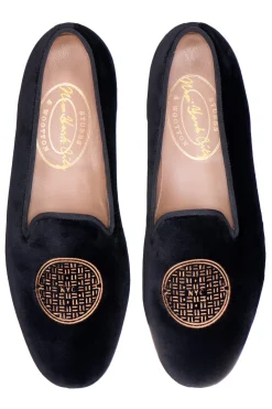 Women Stubbs & Wootton Slipper<Metropolis Bronze Velvet Slipper (Women)