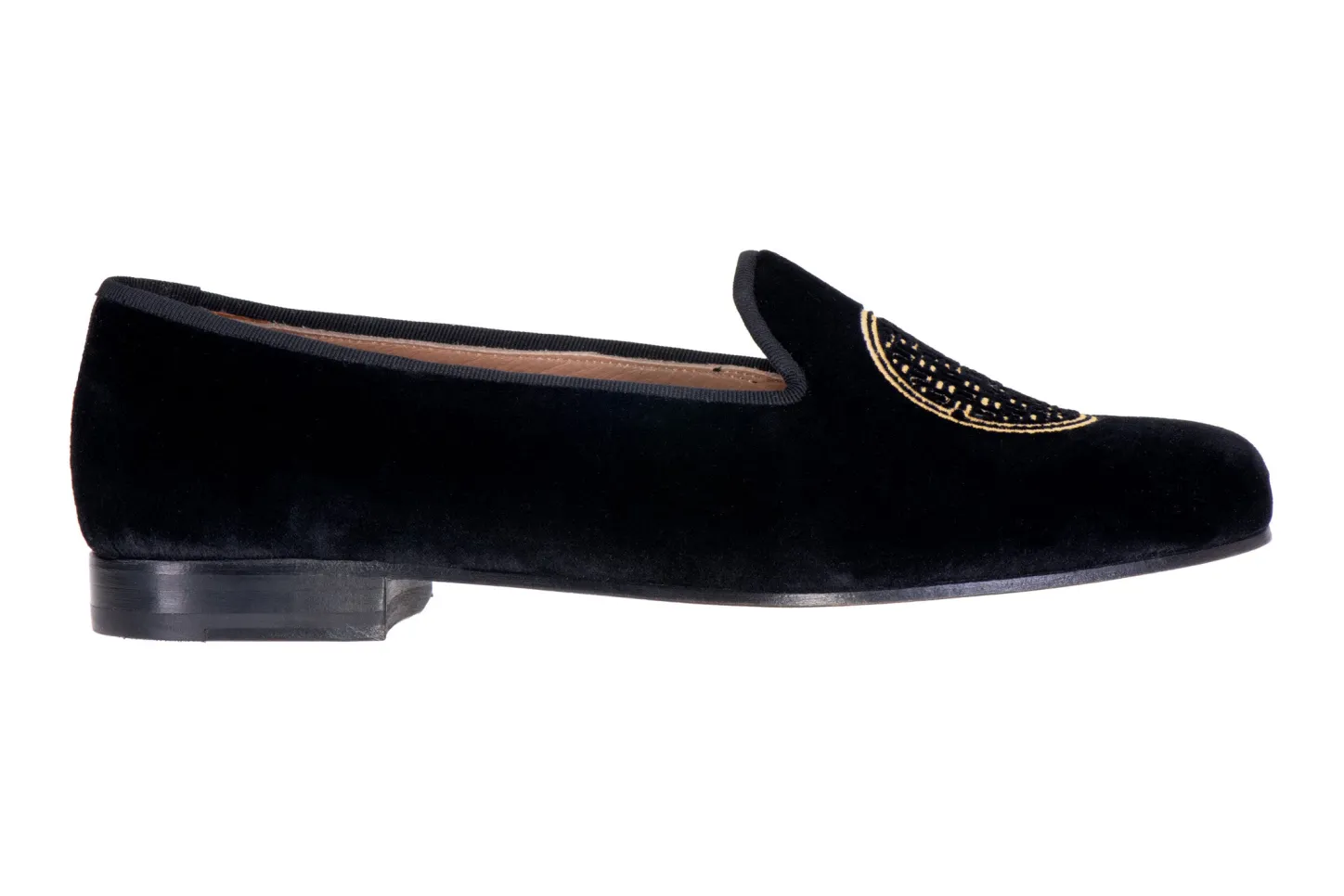 Stubbs & Wootton Slipper<Metropolis Gold Velvet Slipper (Men)