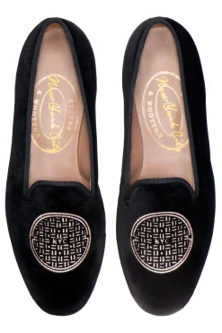 Women Stubbs & Wootton Slipper<Metropolis Rosegold Velvet Slipper (Women)