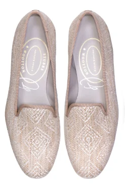 Women Stubbs & Wootton Slipper<Perinne Beige Slipper (Women)