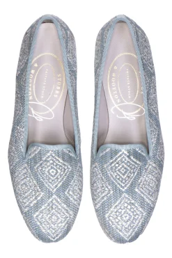 Women Stubbs & Wootton Slipper<Perinne Slate Slipper (Women)