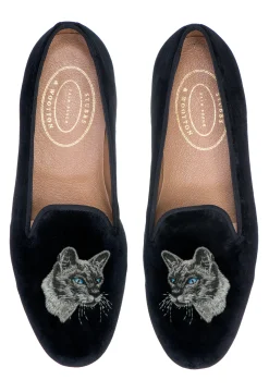 Women Stubbs & Wootton Slipper<Siamese Cat (Women)