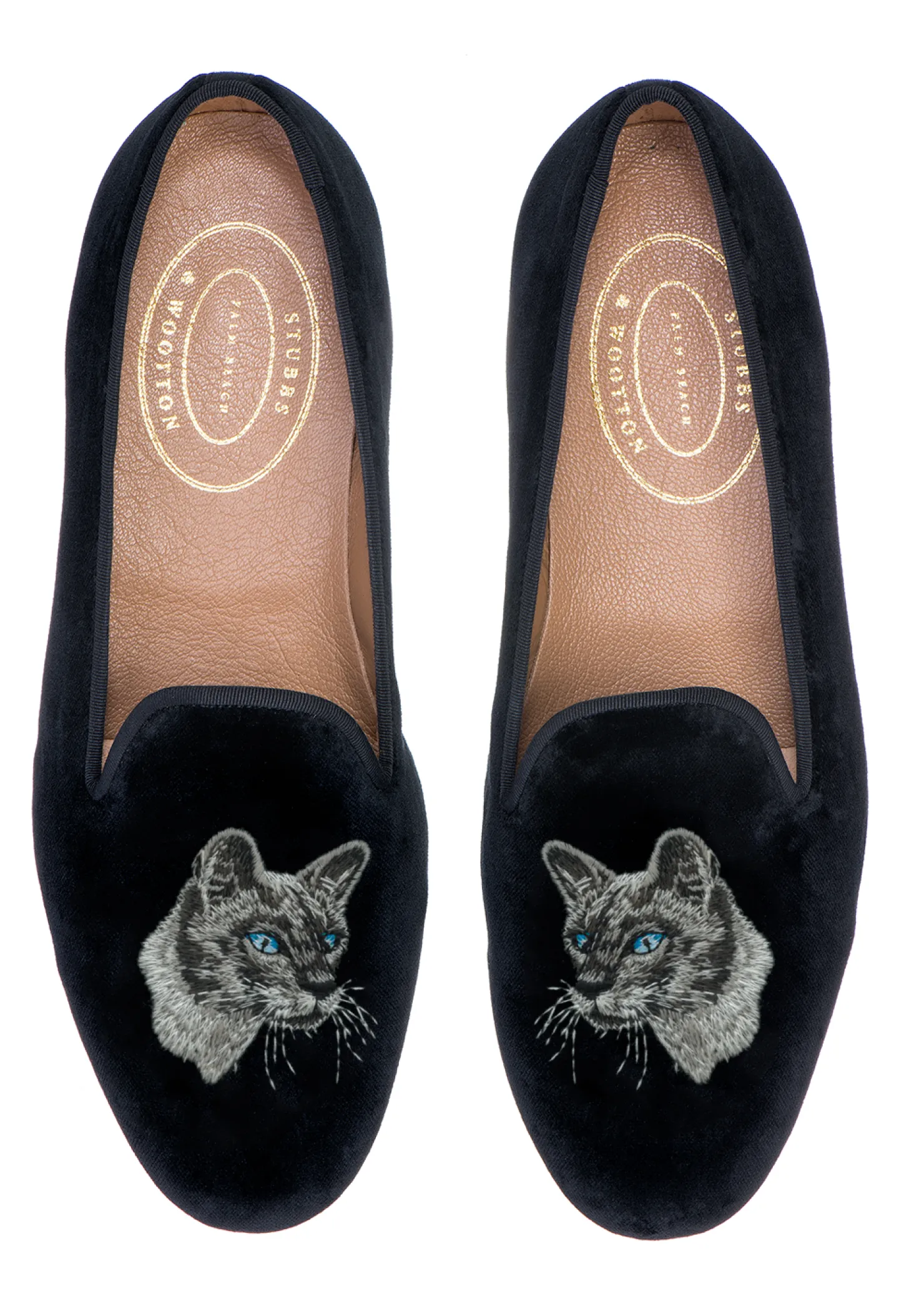 Women Stubbs & Wootton Slipper<Siamese Cat (Women)