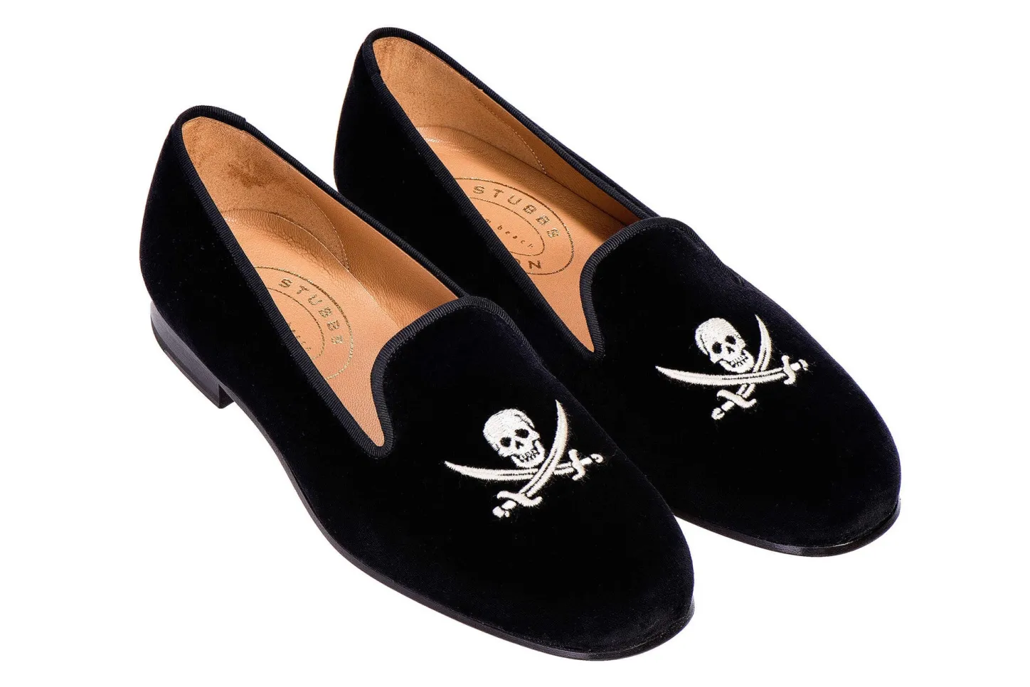 Stubbs & Wootton Slipper<Skull Velvet Slipper (Men)