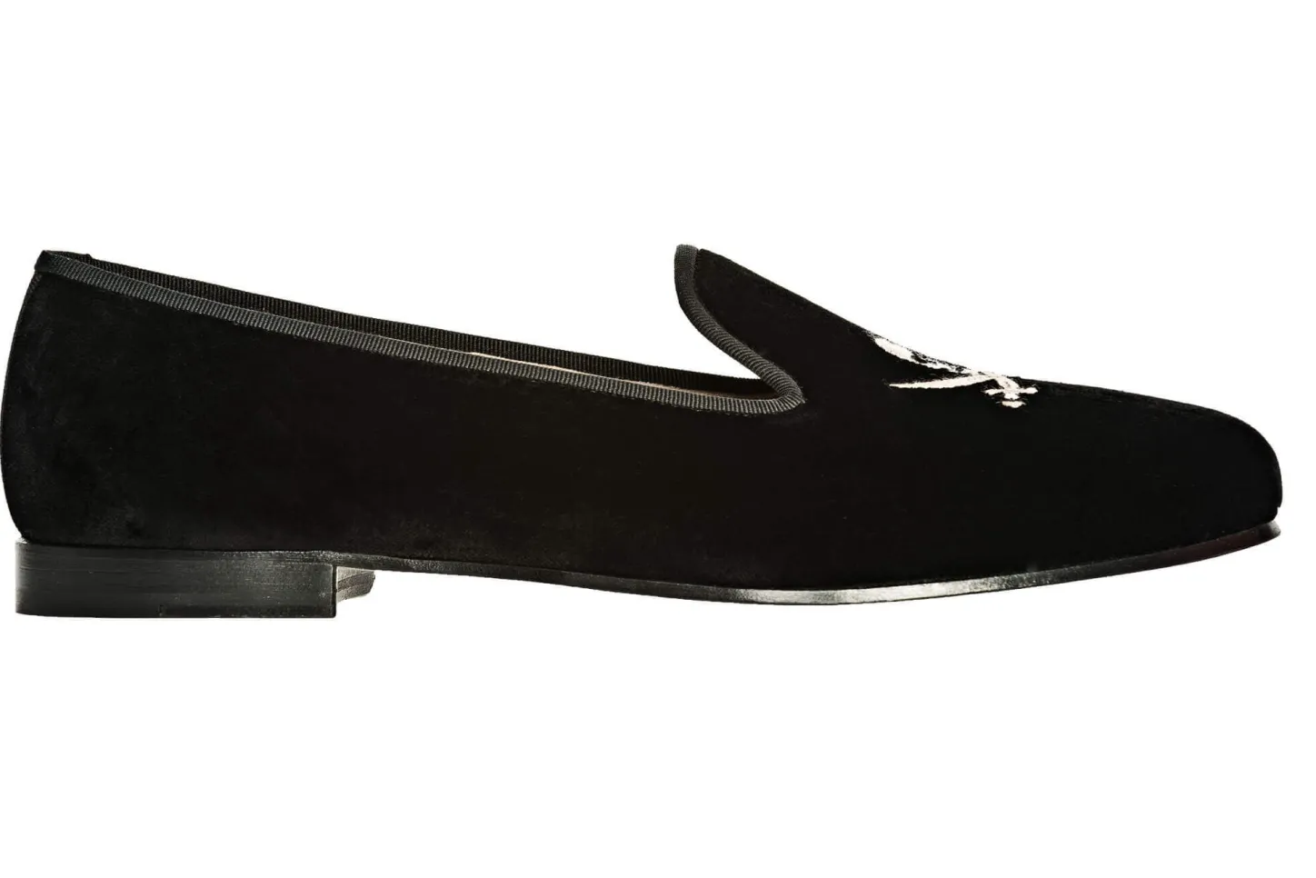 Stubbs & Wootton Slipper<Skull Velvet Slipper (Men)