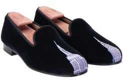 Stubbs & Wootton Slipper<Skyscraper Velvet Slipper (Men)
