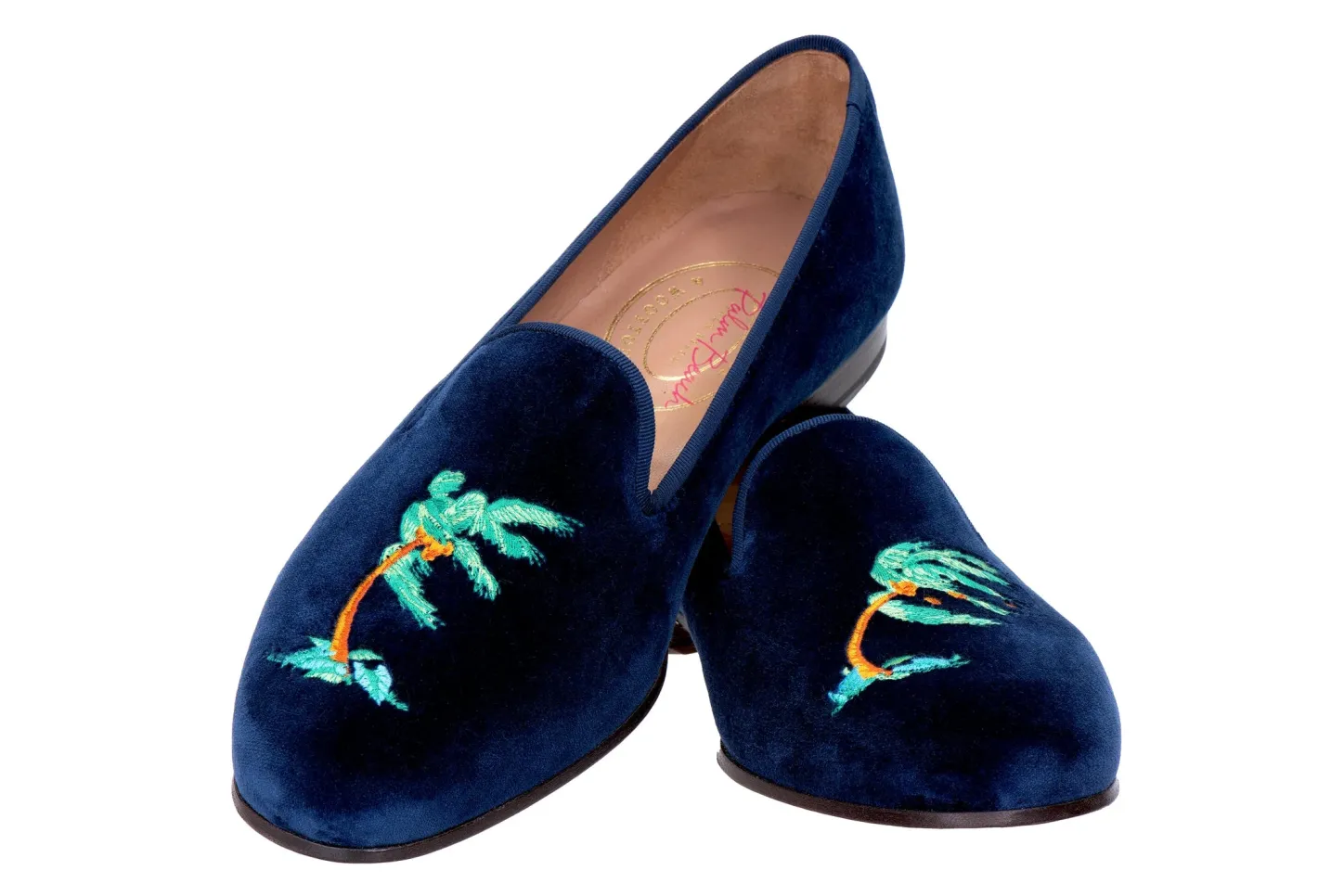 Stubbs & Wootton Slipper<Storm Naval Velvet Slipper (Wide)