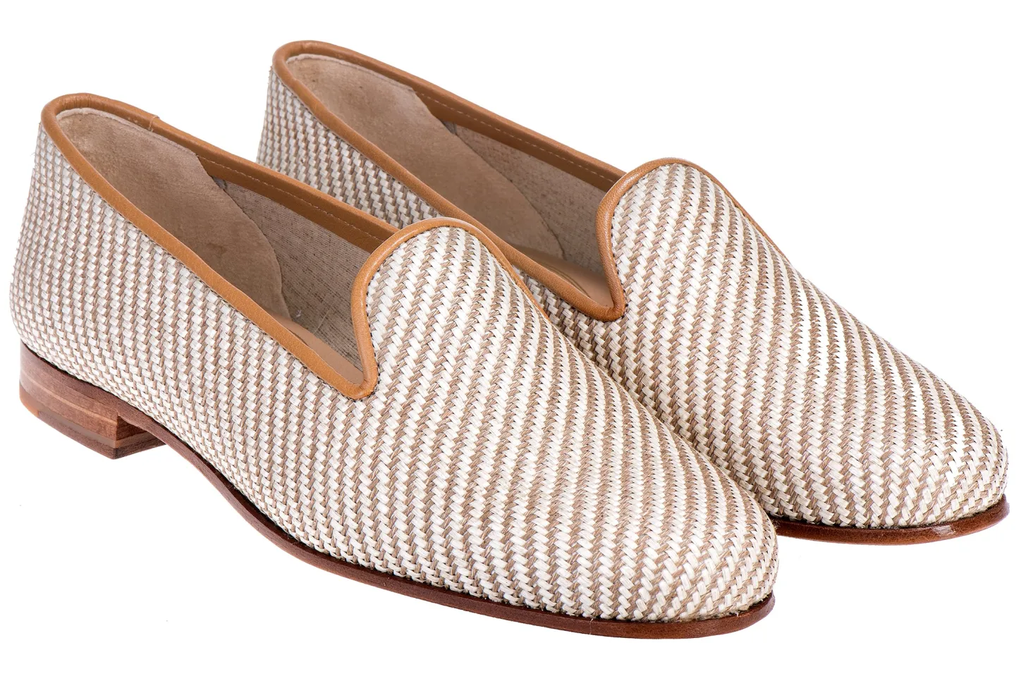 Women Stubbs & Wootton Slipper<Straw Raffia Slipper (Women)