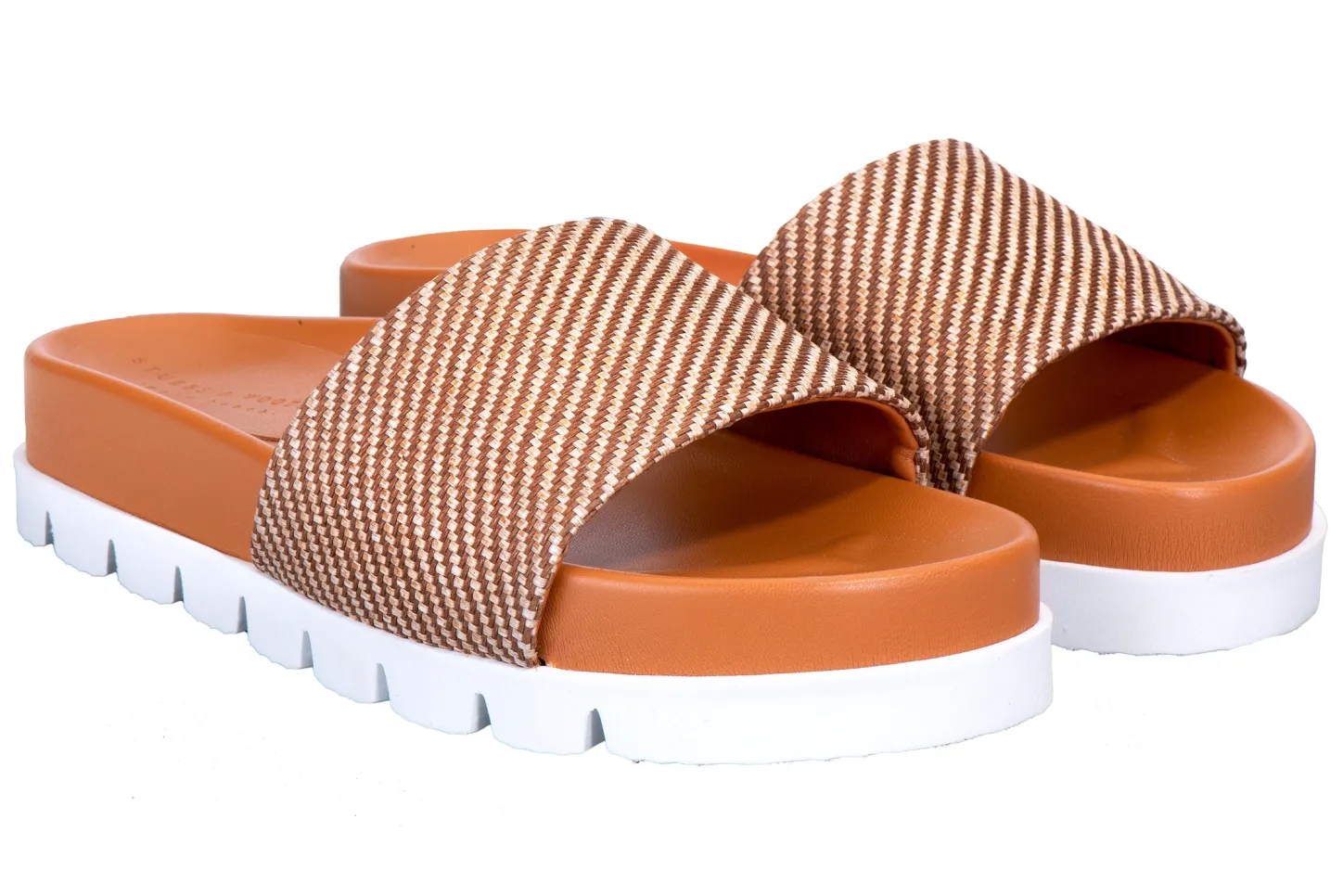 Women Stubbs & Wootton Slide<Straw Slip (Women)