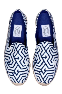 Stubbs & Wootton Espadrille<Tesselate Azure Gatsby (Men)
