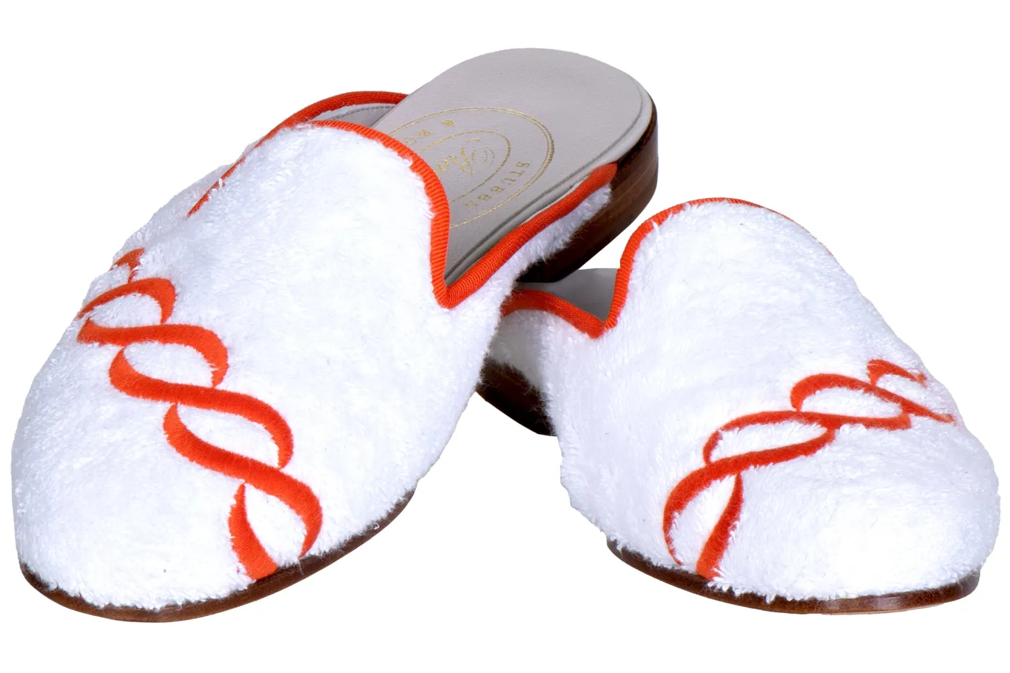 Stubbs & Wootton Mule<Treccia Orange Cloth Mule (Men)