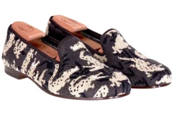 Stubbs & Wootton Slipper<Wetlands Noir Needlepoint Slipper (Men)