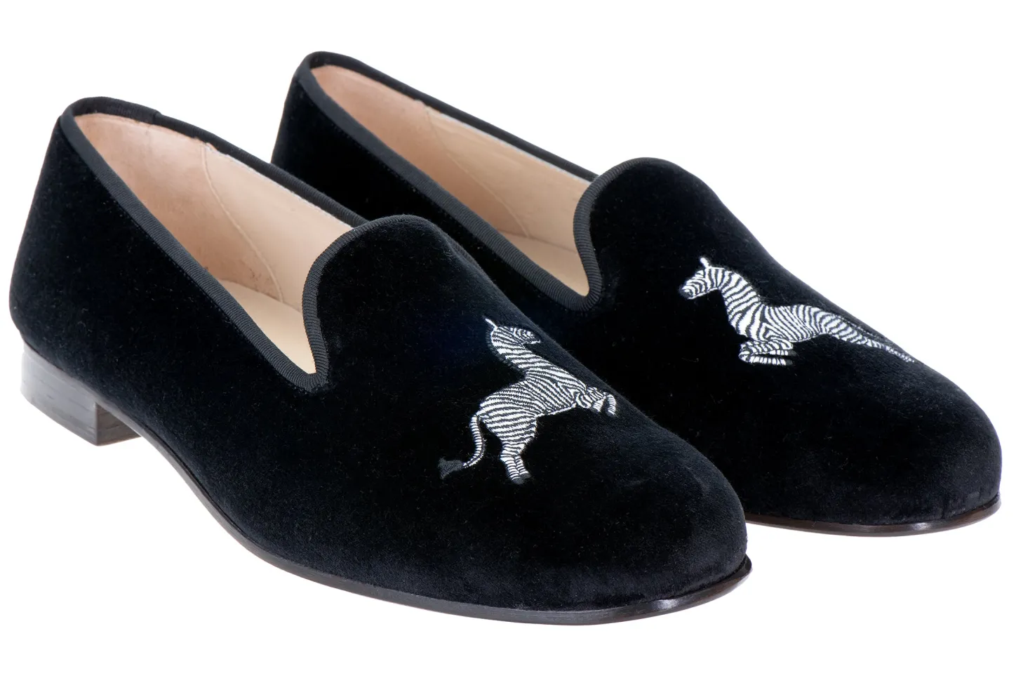 Stubbs & Wootton Slipper<Zebra Velvet Slipper (Men)