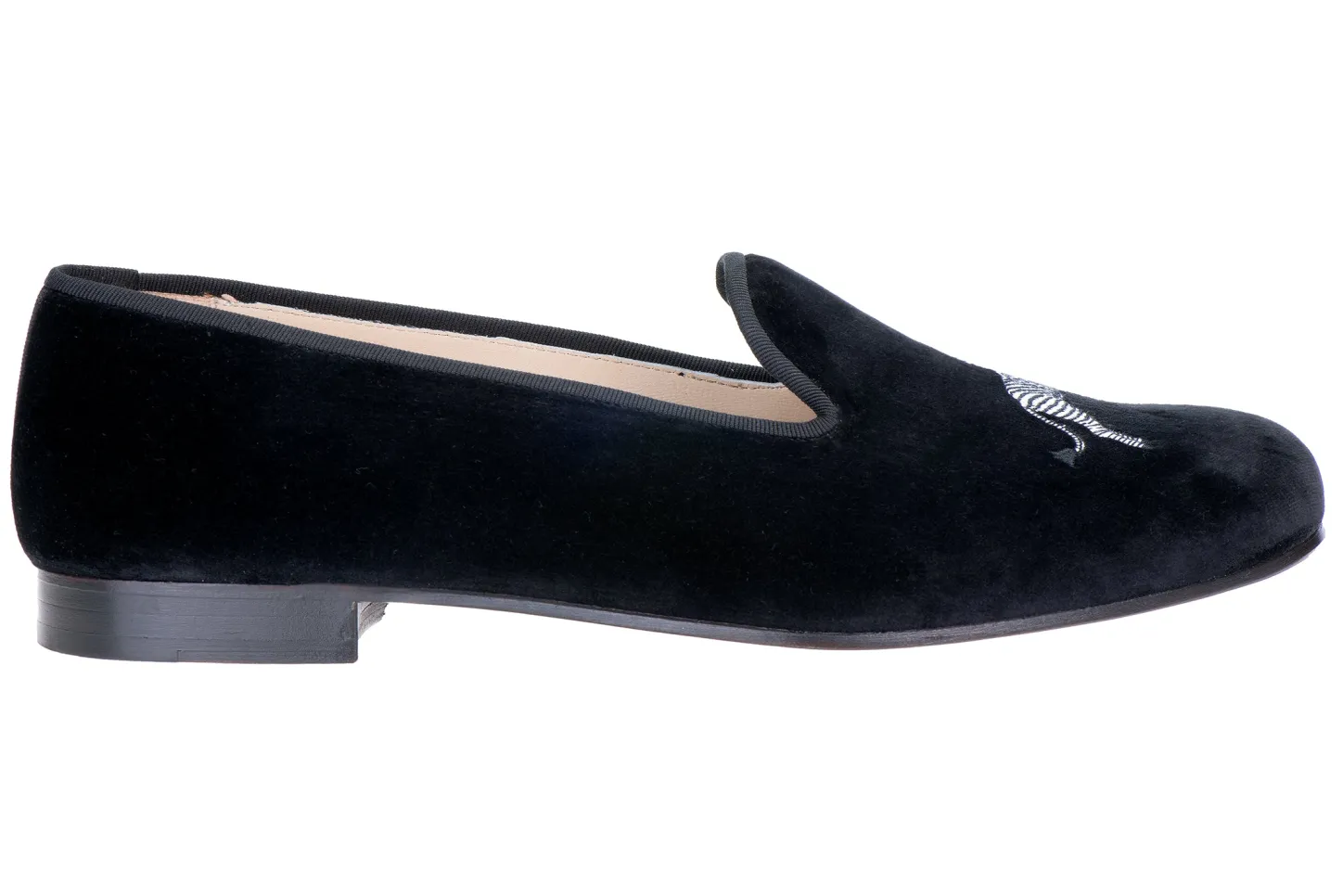 Women Stubbs & Wootton Slipper<Zebra Velvet Slipper (Women)