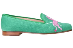 Women Stubbs & Wootton Slipper<Zebras Kelly Linen Slipper (Women)