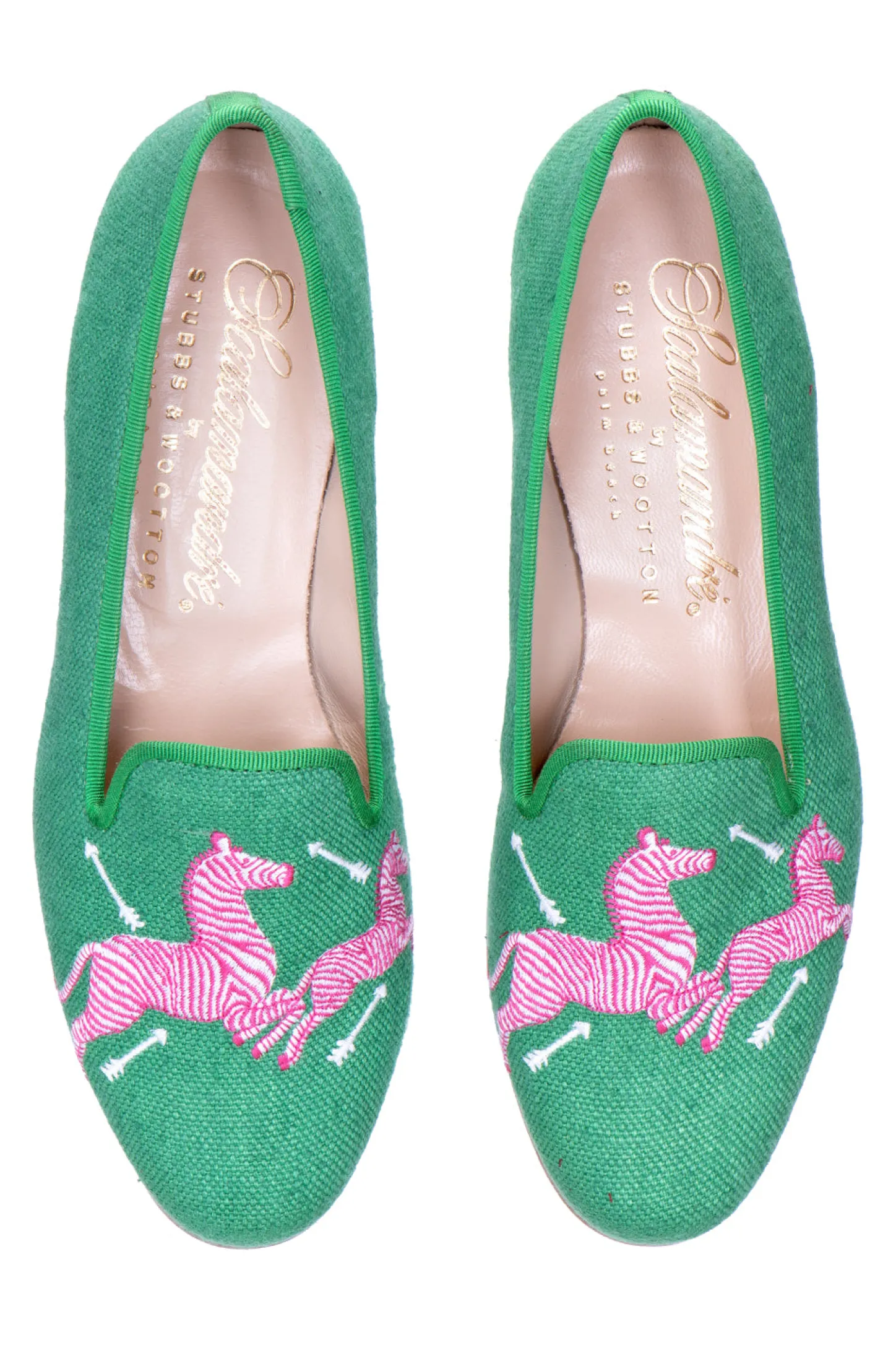 Stubbs & Wootton Slipper<Zebras Kelly Linen Slipper (Men)