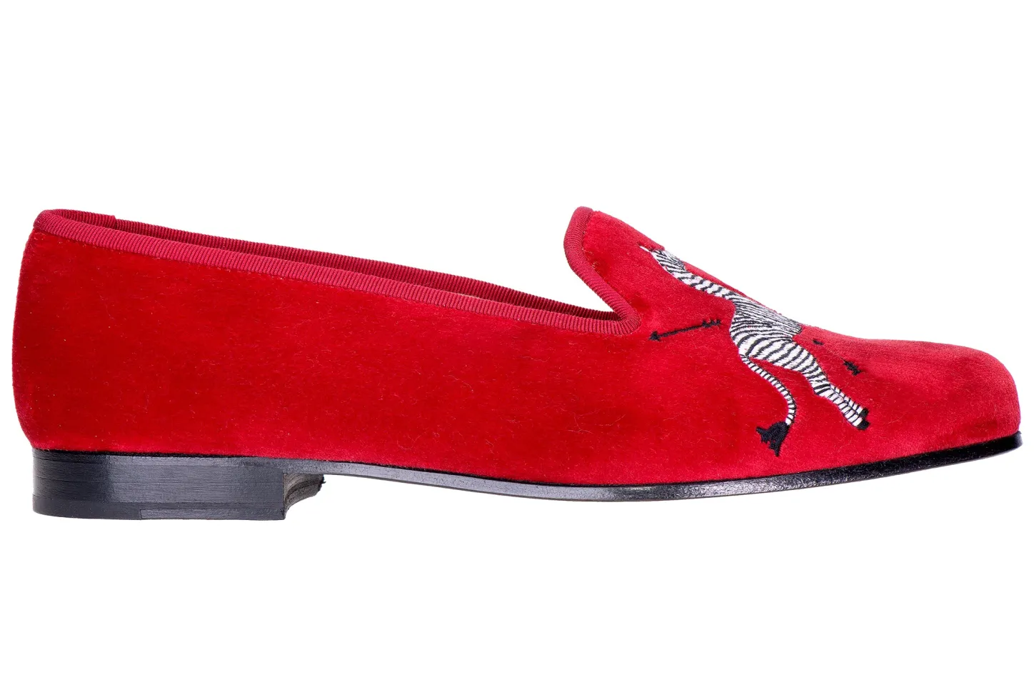 Stubbs & Wootton Slipper<Zebras Velvet Slipper (Men)