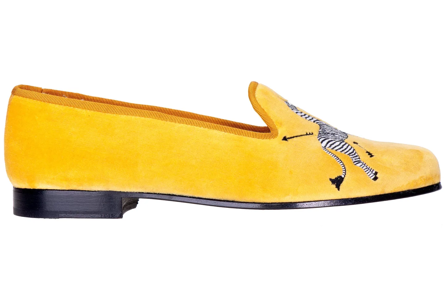 Stubbs & Wootton Slipper<Zebras Velvet Slipper (Men)